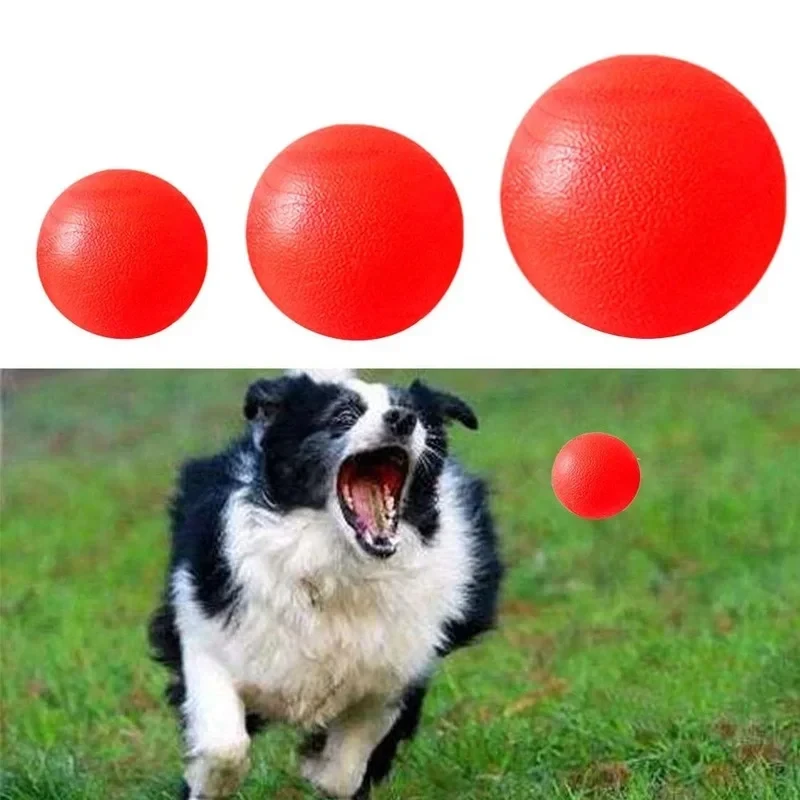 Bola de goma sólida indestructible, juguete para perros, juguete de entrenamiento para masticar, juguetes para morder, suministros para perros, juguetes para cachorros grandes - imagen 3