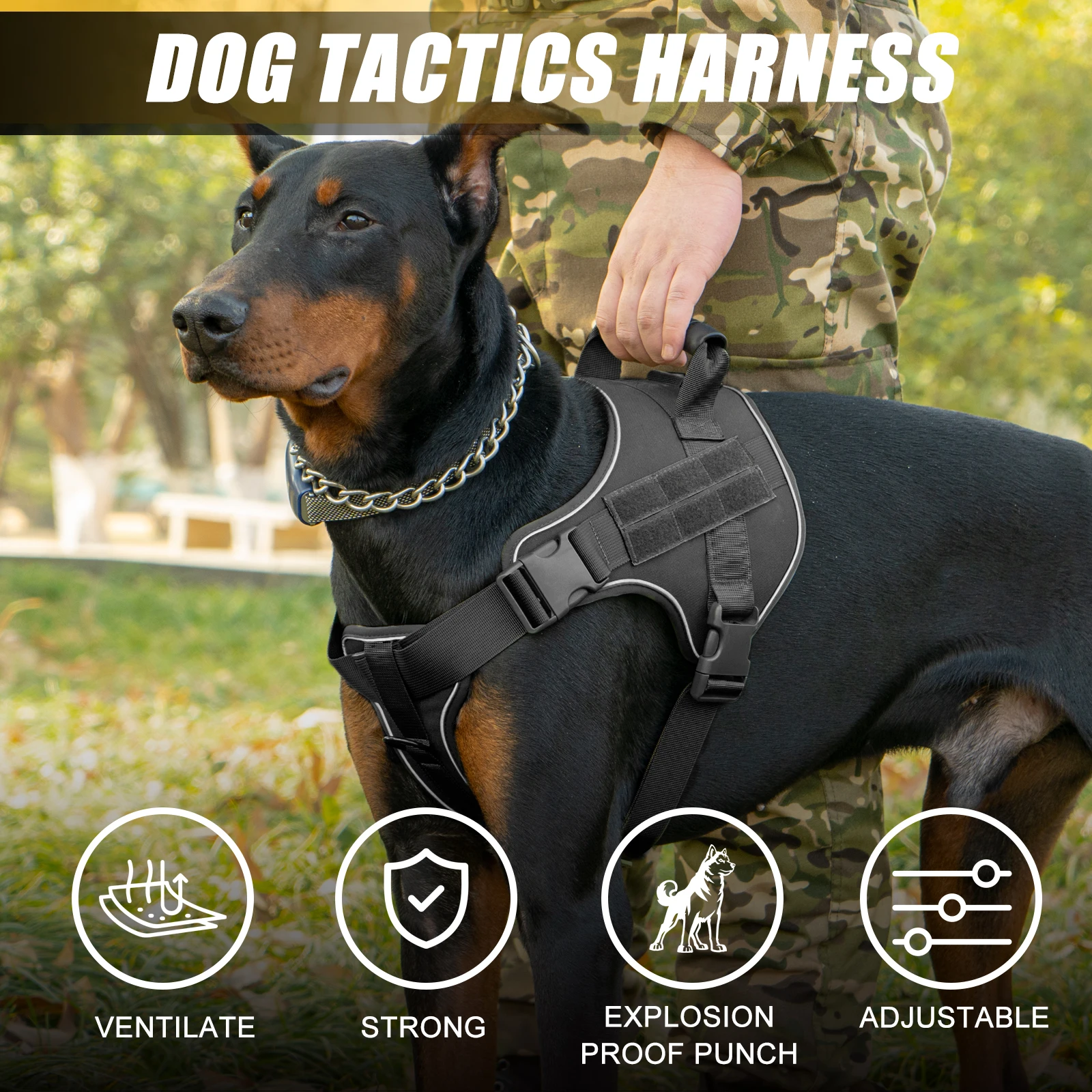 Arnés de entrenamiento para Doberman – Resistente y seguro - imagen 3