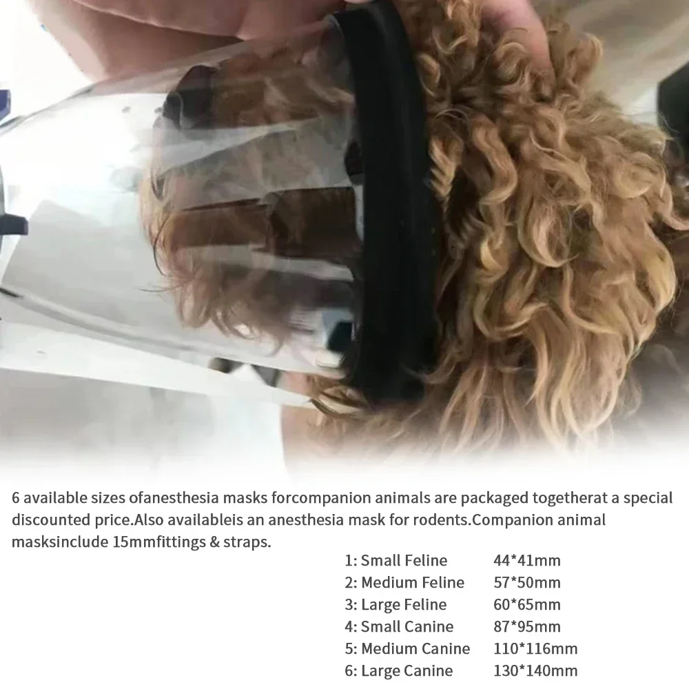 Mascarilla de silicona para anestesia reutilizable – Perros y gatos - imagen 5