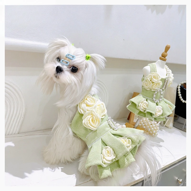 Vestido tutú de Lana para perros pequeños – Ideal para Maltese y Yorkie - imagen 4
