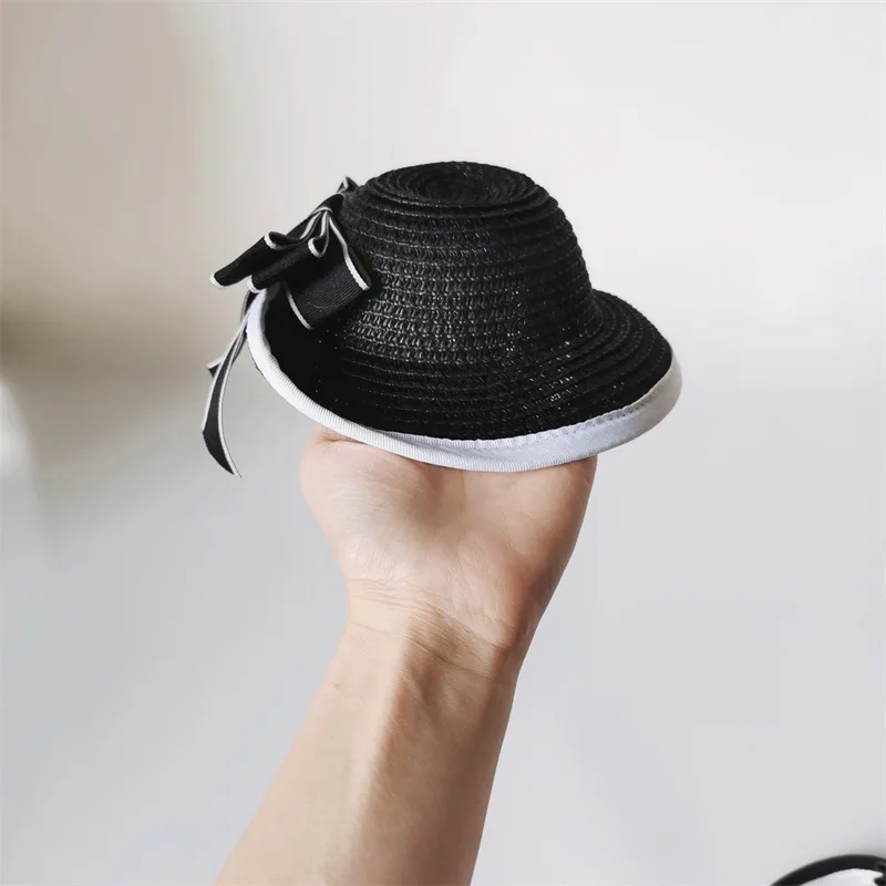 Sombrero para mascotas, sombrero de hierba de dibujos animados, sombrero para el sol, decoración para perros, sombreros pequeños, muñeca bonita a la moda, sombreros de hierba, accesorios para cachorros, disfraz para perros - imagen 4