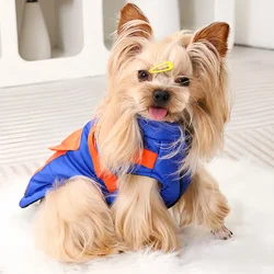Abrigo impermeable con arnés para perros pequeños y medianos