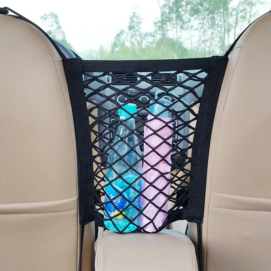 Barrera seguridad perros coche – Rejilla separación y bolsa almacenamiento - imagen 5