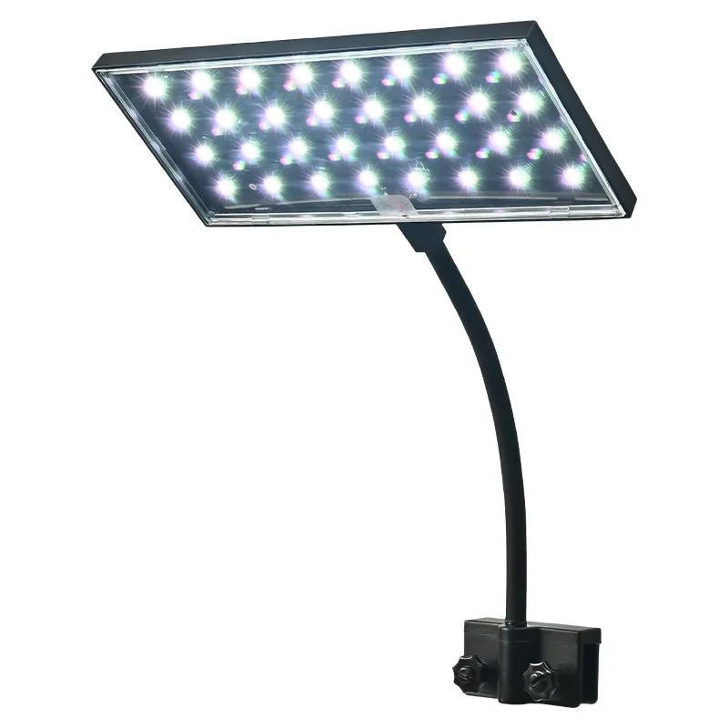 Luz LED para acuario, lámpara de algas de alto brillo para acuario, lámpara con Clip para césped y agua para paisajismo, adecuada para peceras de 20-40cm - imagen 2