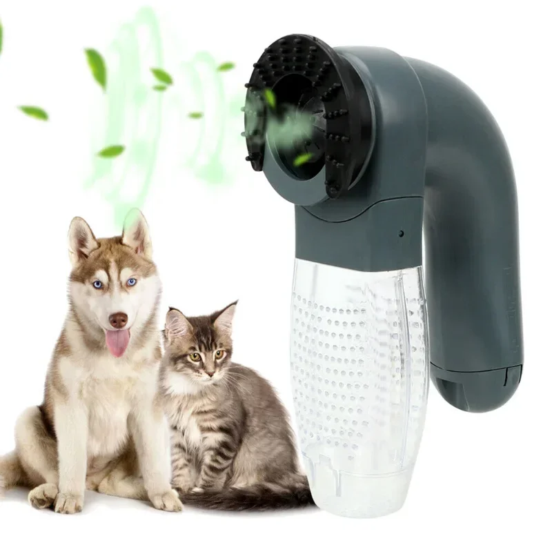 Cepillo de limpieza de lana para gatos y mascotas, suministros de vacío, cuidado del cabello, absorbente de succión eléctrica, dispositivo para el cabello, limpiador para mascotas, masajeador para perros - imagen 5