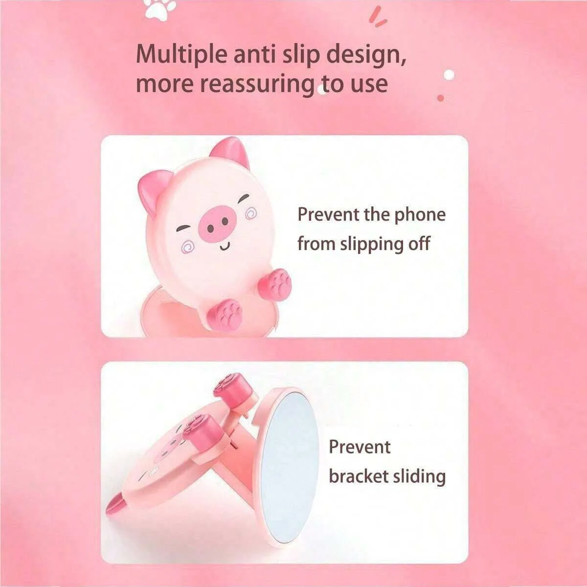 Soporte transformable plegable para móviles con dibujos gatos y perros - imagen 2
