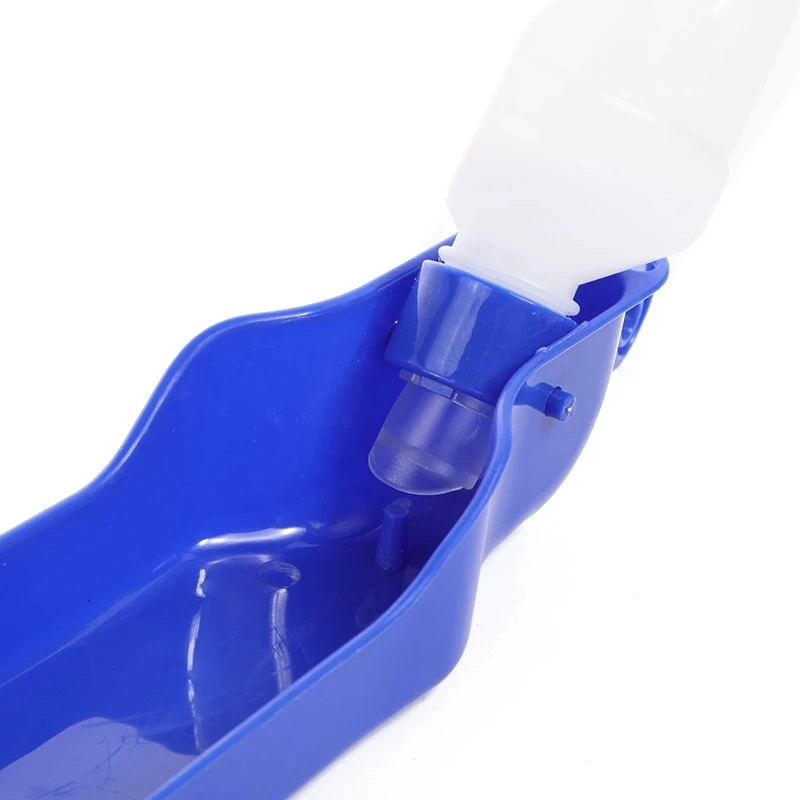 Botella de agua para perros, bebedero plegable, botella de agua portátil de plástico para mascotas, tazón alimentador de agua potable para viajes al aire libre para perros - imagen 4