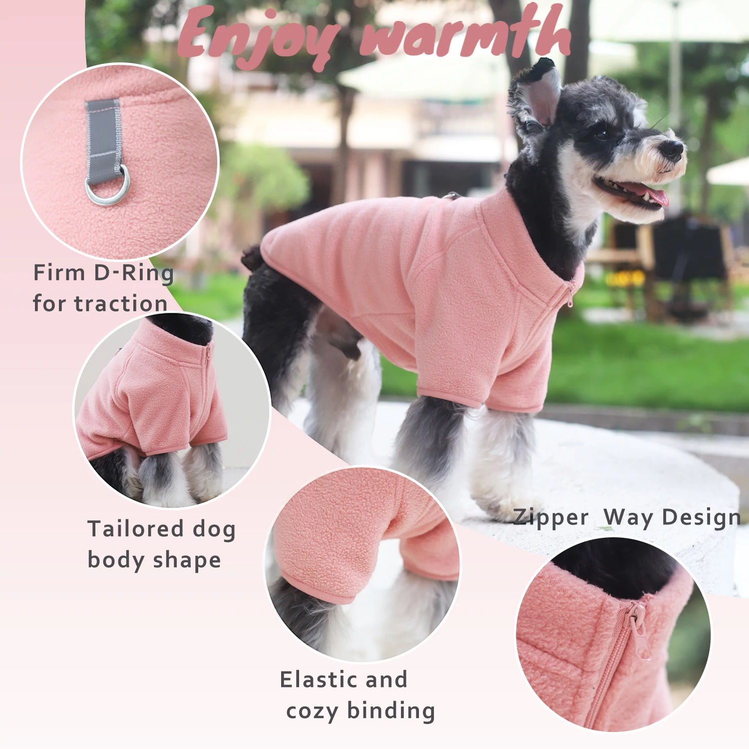 Ropa de lana para perros pequeños, chaqueta cálida de invierno para cachorros y gatos, disfraz de Chihuahua, trajes de Bulldog Francés, abrigo de Pug, chaleco Yorkie - imagen 3