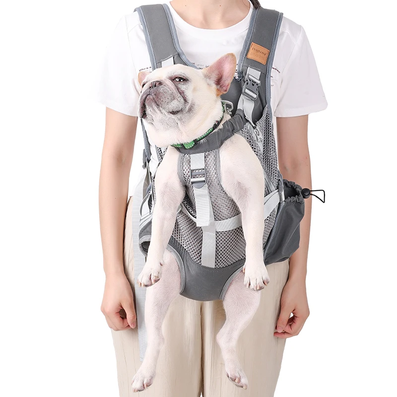Mochila De Transporte para perros pequeños, bolsa de viaje para mascotas, transpirable, manos libres, ajustable, para caminar, senderismo - imagen 2