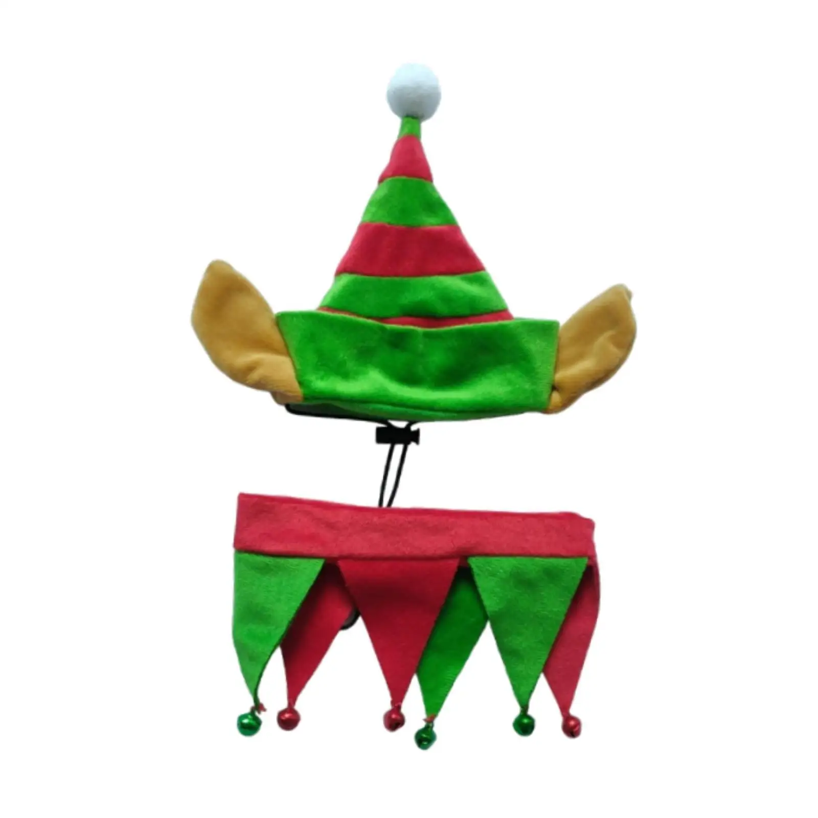 Pañuelos navideños para perros, gorro navideño para perros y traje a juego, bufanda de felpa para mascotas - imagen 3