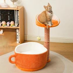 Árbol para gatos sisal con nido poste rascador bola juguete