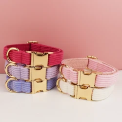 Correas suaves para perros y collar de terciopelo – lujo y color