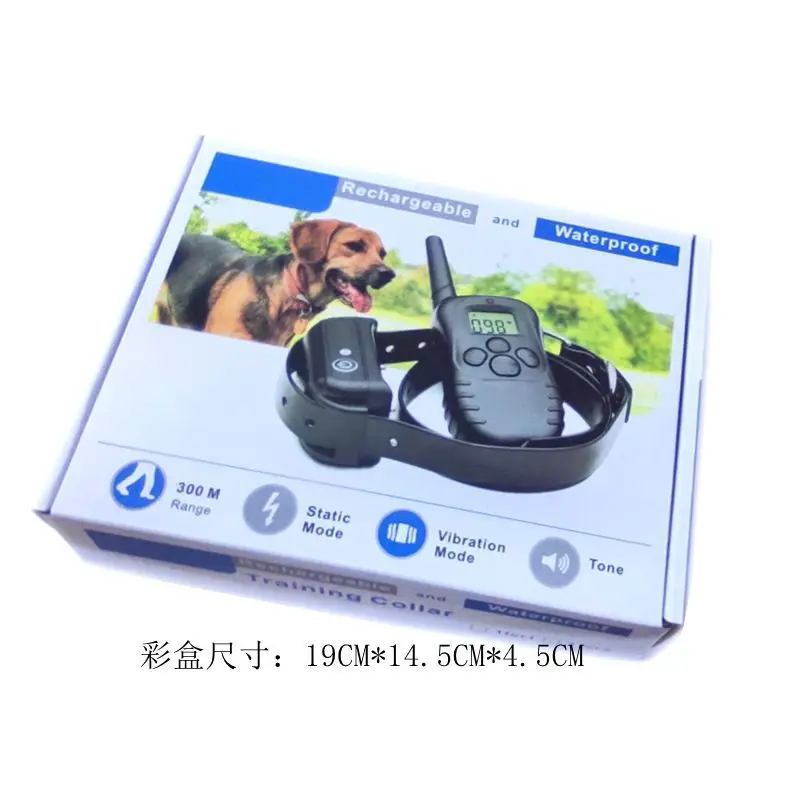 Collar adiestramiento perro control ladridos recargable e impermeable