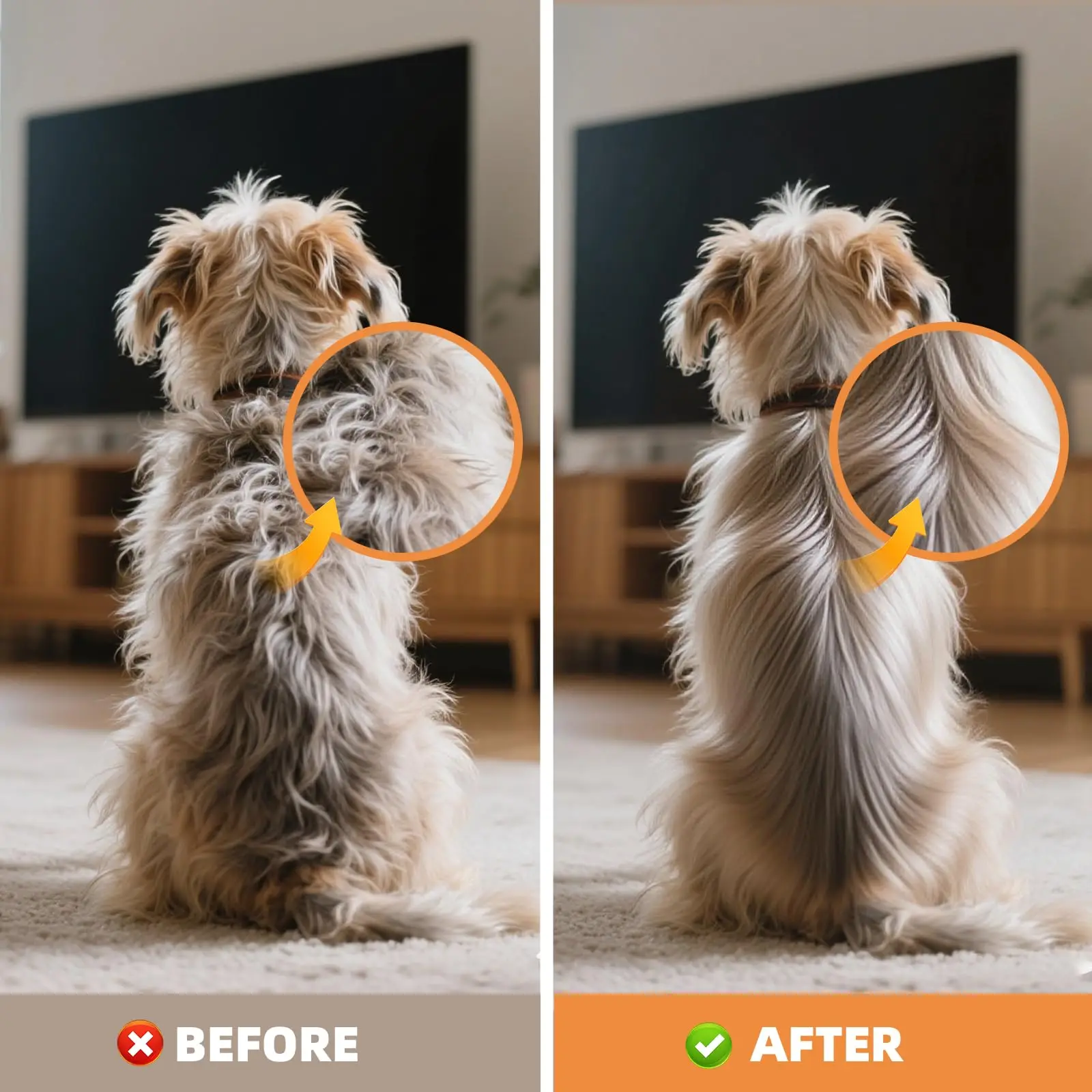 Cepillo para perros y gatos – Elimina pelo muerto, reduce picazón - imagen 4