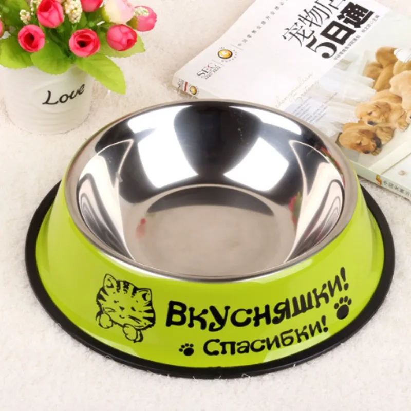 Cuenco de acero inoxidable para perros, contenedor de almacenamiento de alimentos, cuenco de comida para perros, botella de agua, plato alimentador para perros pequeños y grandes y gatos - imagen 3