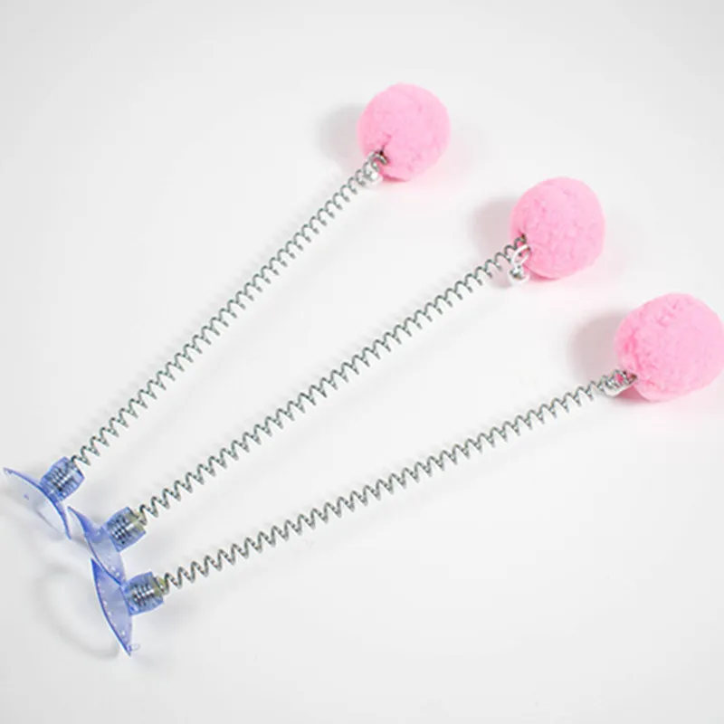 Juguete para gatos con ventosa, juguetes interactivos para gatos resistentes a los arañazos con campana, palo autohi, juguetes para gatos, bola de peluche de primavera, productos para mascotas - imagen 5