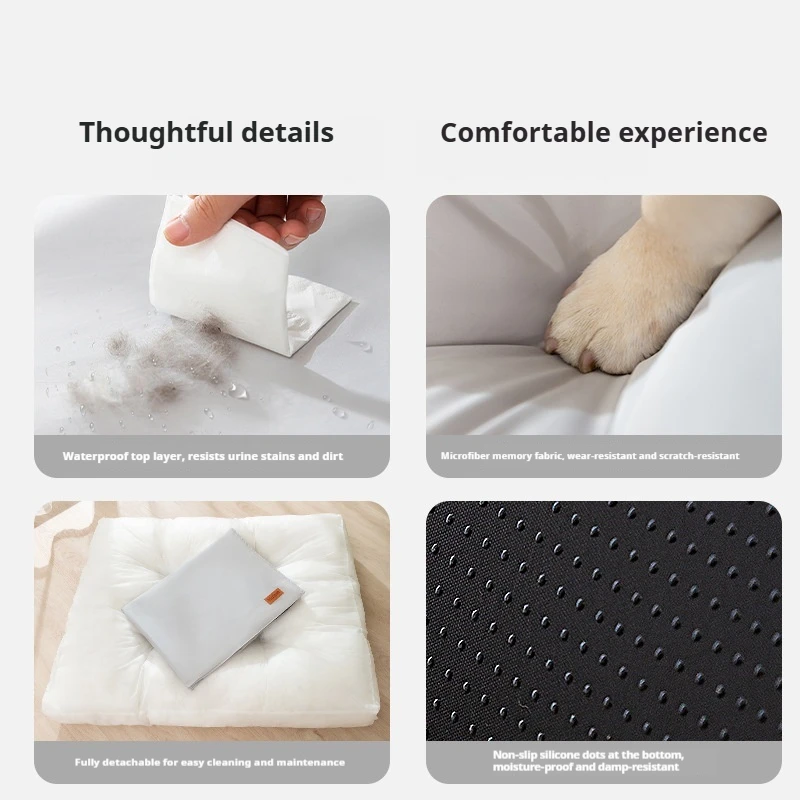 Cama impermeable extraíble y lavable para mascotas, estera para dormir para perros, cama para gatos, cama para perros de temporada, cama para perros - imagen 3
