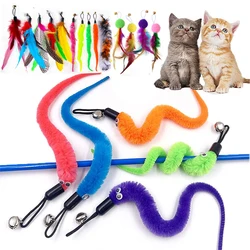 Cazador interactivo con plumas y campana para gatos – Varita de juego