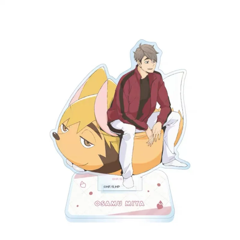 Figura Haikyu llavero en soporte acrílico