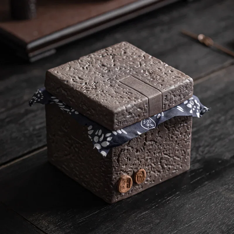 Caja de ceniza de gato de cerámica, tamaño grande, ceniza de ataúd de cremación humana personalizada japonesa, producto funerario de animales de entierro - imagen 2