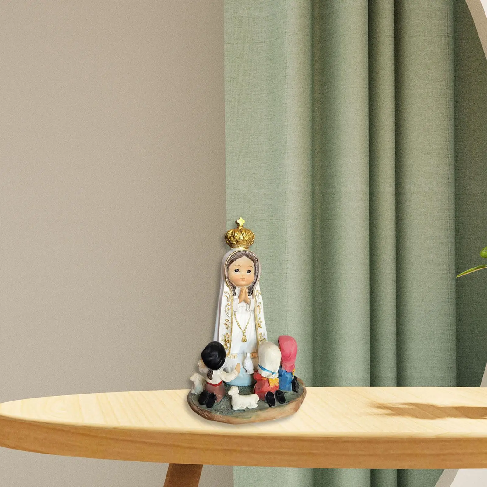 Estatuilla de Natividad, conjunto de Natividad, diseño de escena, escultura de estatua de Navidad, adorno de escritorio para fiestas, centro de mesa festivo, estante para vacaciones - imagen 3