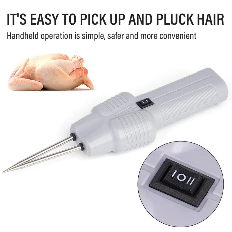 Extractor de pelo eléctrico rápido, herramienta de extracción de pelo de mano, máquina de depilación comercial de pollo y pato para aves de corral - imagen 5