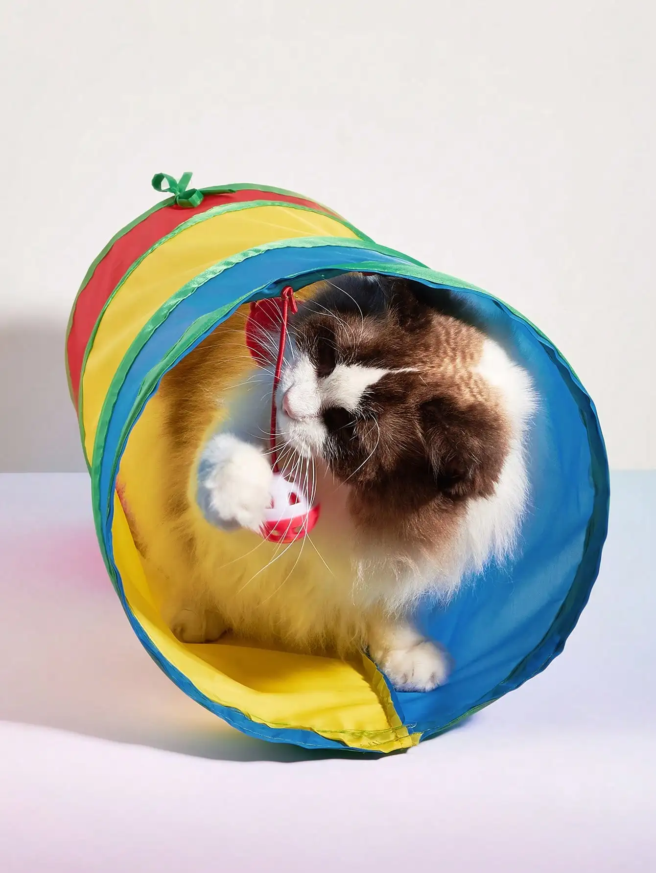 Túnel de juego plegable para gatos – Armado rápido y almacenaje cómodo - imagen 5