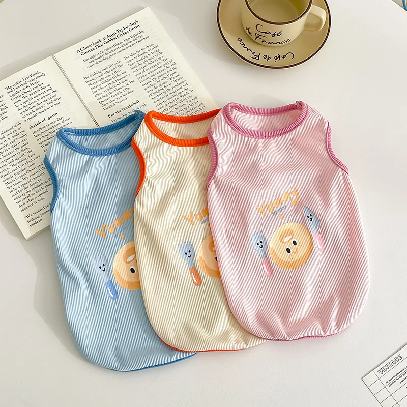 Chaleco de bloqueo de Color para mascotas, camiseta sin mangas grande para el hogar, protección solar al aire libre, ropa para perros, chaleco refrescante para ropa para cachorros