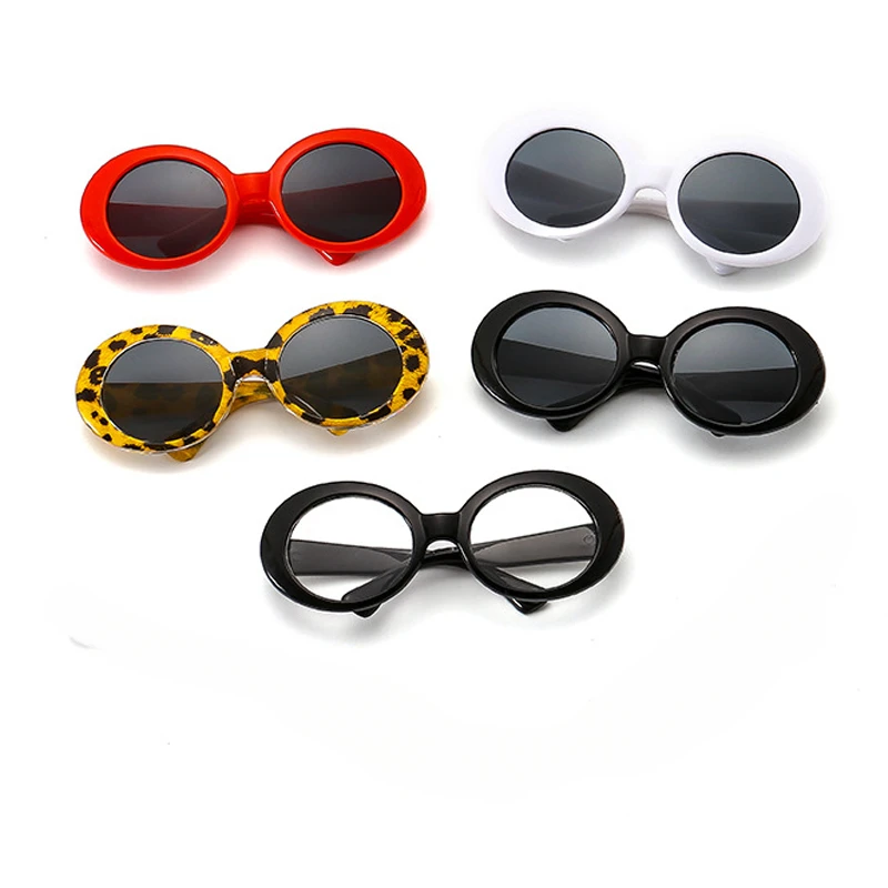 Gafas de sol con estampado de leopardo a la moda para gatos, gafas redondas para perros pequeños, producto para perros y gatos, gafas de sol para fotografía, accesorios para mascotas - imagen 3