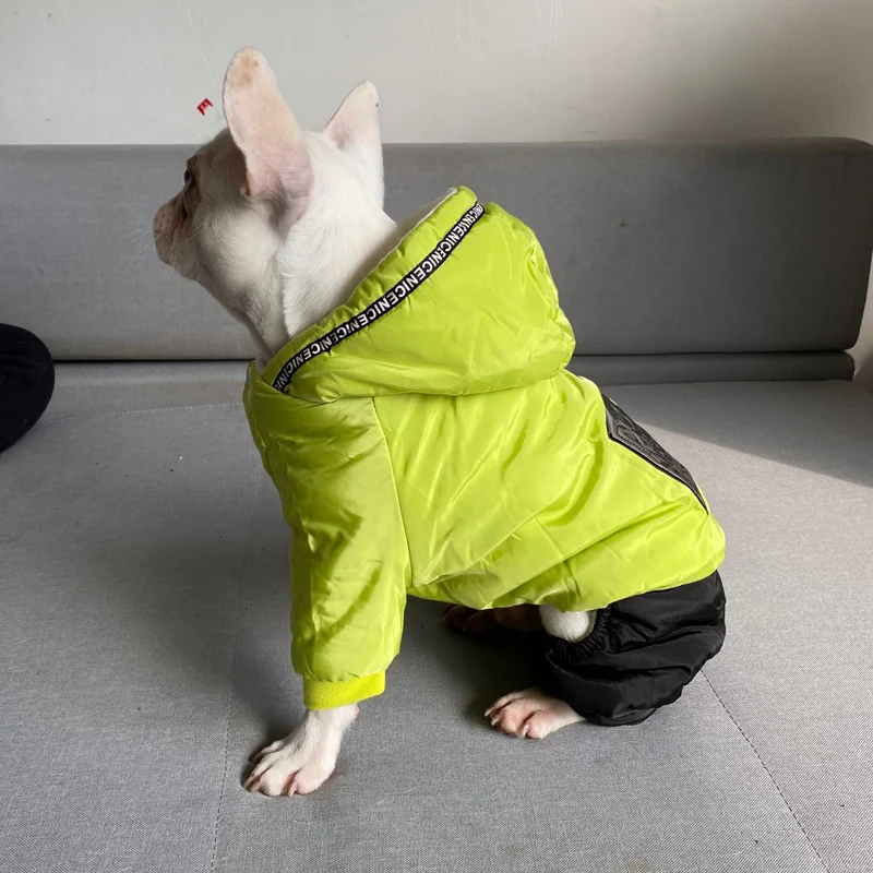 Monos de invierno para perros, abrigo cálido de lana para perros, mono impermeable, ropa para clima frío para perros pequeños, Chihuahua, Yorkie - imagen 3