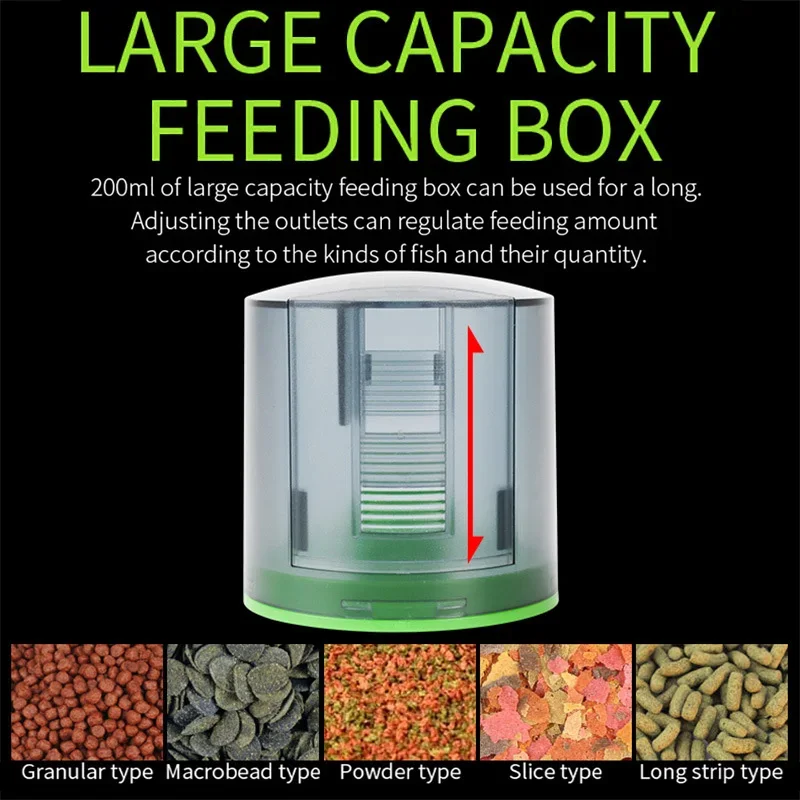 Alimentador automático para pecera, temporizador inteligente, dispensador de alimentos para acuario, herramienta eléctrica de alimentación de peces, alimentador de acuario - imagen 4