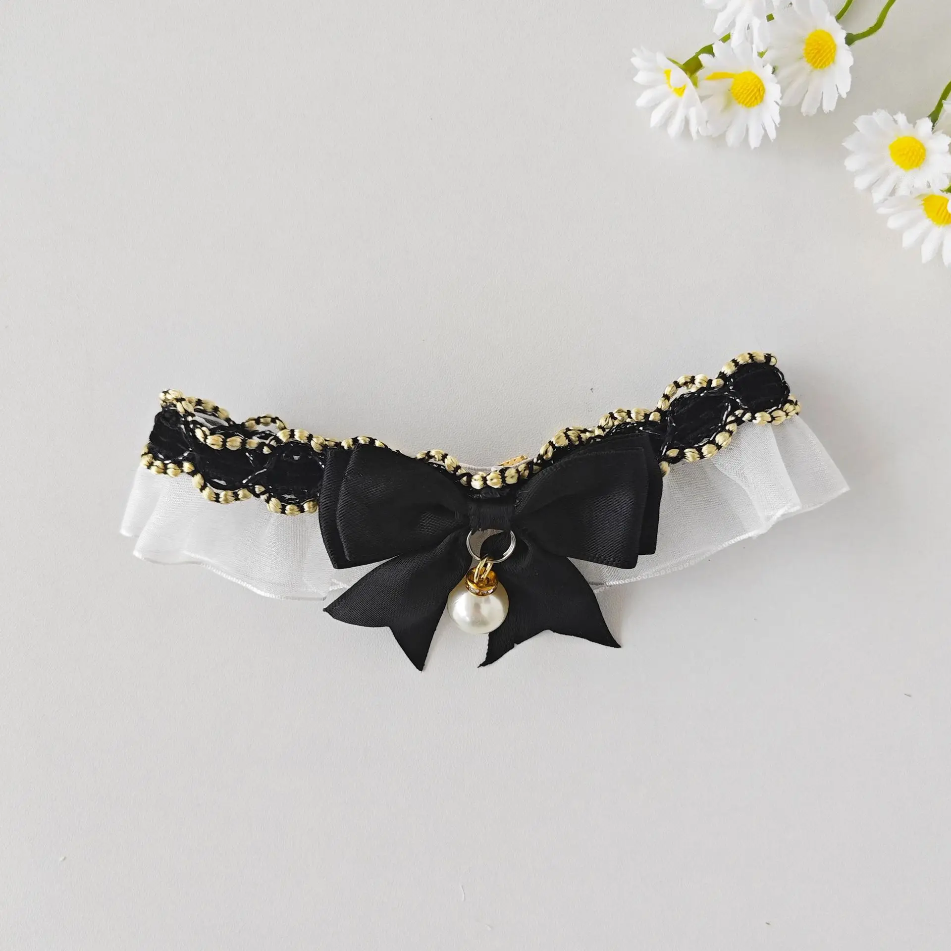 Collar para gato, toalla para perro, decoración, babero para mascota, Collar, pajarita de encaje, bufanda, lazo para el cuello, accesorios para cachorros, suministros para mascotas - imagen 5