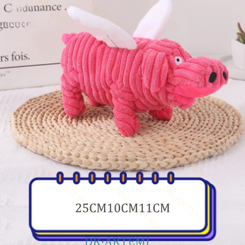 Juguete de terciopelo de felpa para perros, juguete chirriante, juguete masticable resistente a mordeduras, limpieza de dientes molares, perros pequeños, medianos y grandes - imagen 3