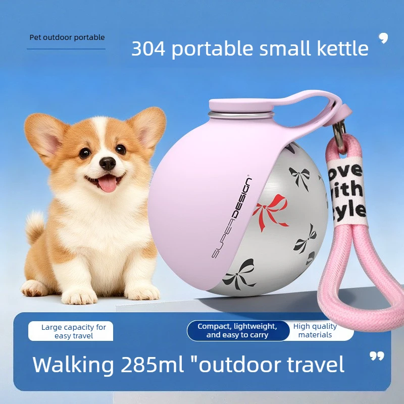 Botella bebedero portátil para perro y gato – Para paseos al aire libre