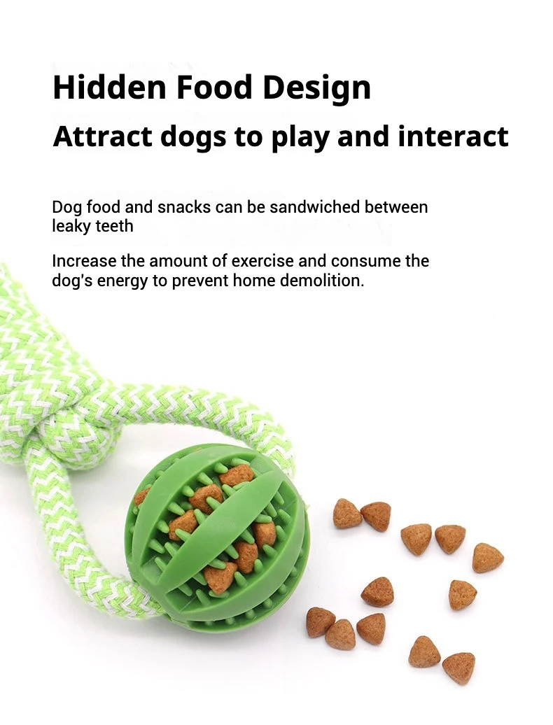 Juguete Duradero de Cuerda de Algodón para Perro con Compartimento Secreto para Golosinas Juguete Masticable Interactivo TPR para Perros y Cachorros Colores Variados Azul Verde Naranja Promueve la Higiene Dental - imagen 4