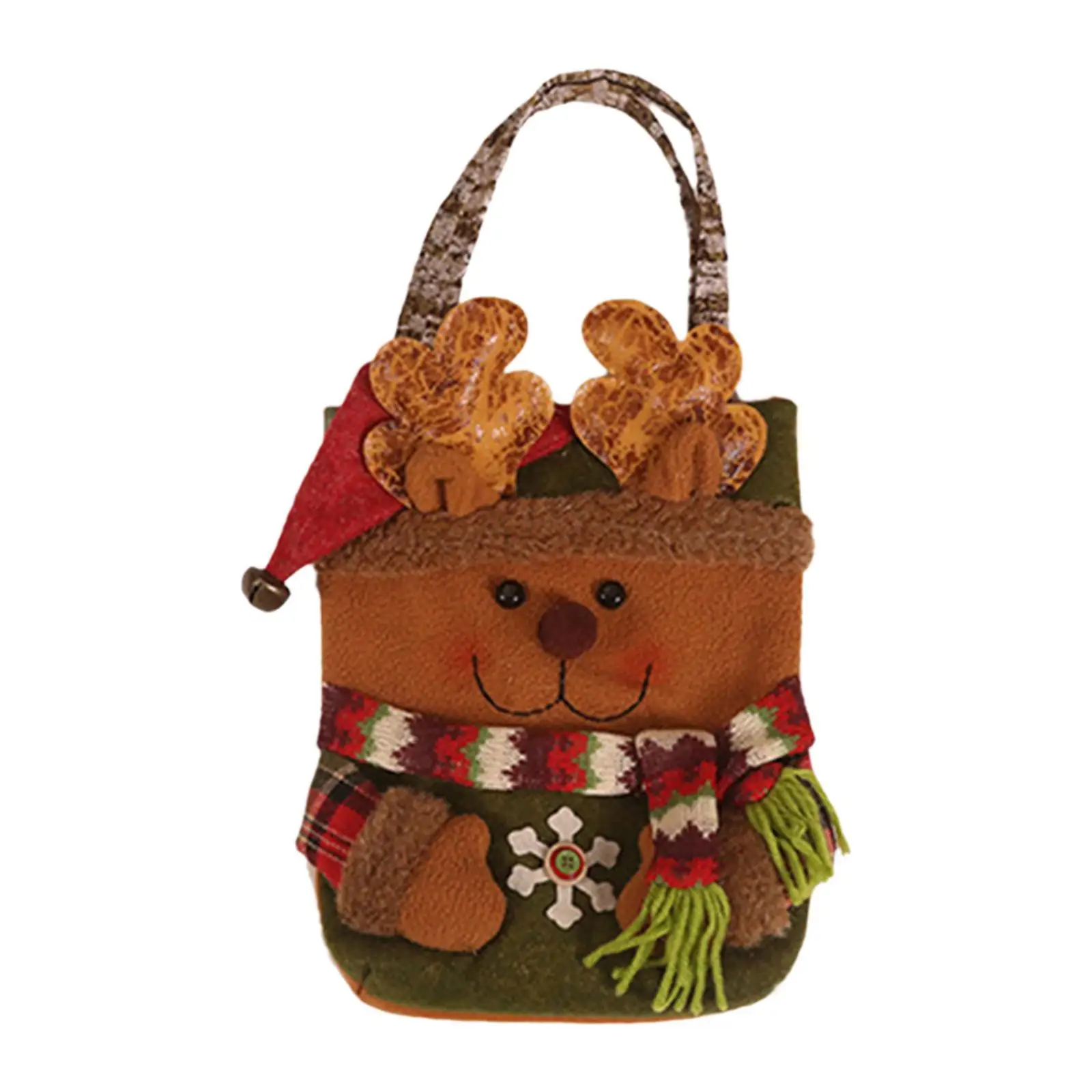 Christmas Gift Bag Reusable Party Supplies Christmas Treat Bags with Handle Candy Bag for Holiday Event Wedding Shopping Party