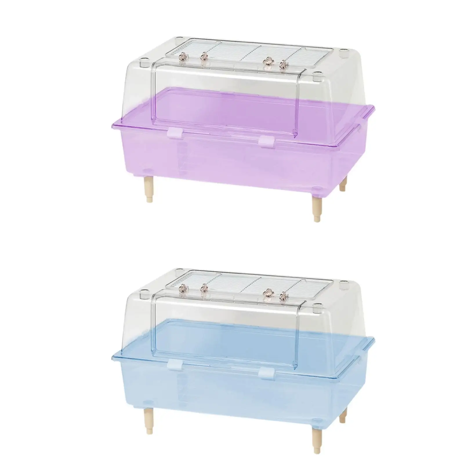 Transparent Hamster Cage Mice and Rat Habitat Small Animal Cage Hamster House Small Animals