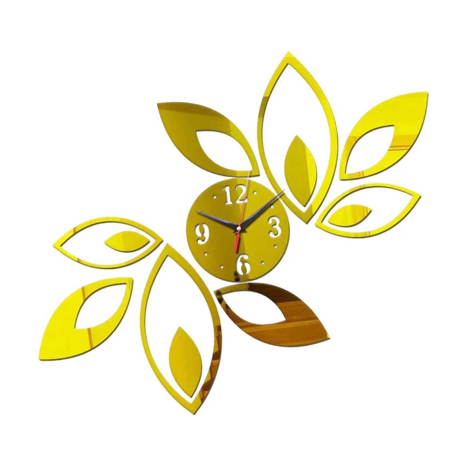 Acrylic Mirror Wall Clock Non Ticking Accurate Mute Modern Art Clock Large for Living Room Indoor Coffee Shop Kitchen Bedroom