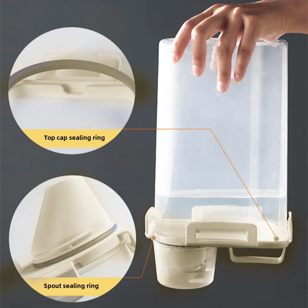 Contenedor de comida para perros Caja de almacenamiento de alimentos para perros sellada con tapa - A prueba de humedad y fugas, ideal para comida para perros, comida para gatos, refrigerios para mascotas - imagen 4