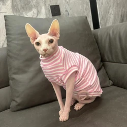 Camiseta algodón para gato Sphynx y Devon Rex – Verano primavera