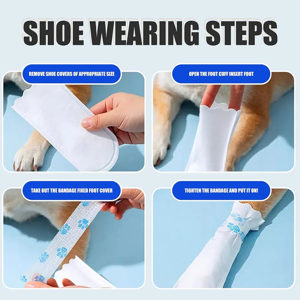 Zapatos desechables impermeables para perros pequeños - antisuciedad - imagen 2
