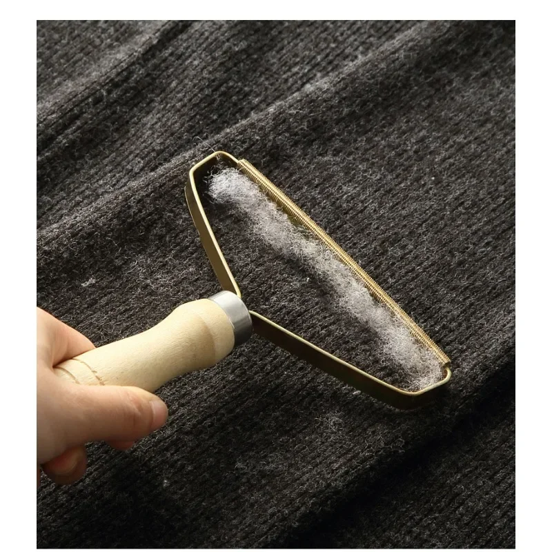 Cepillo de lana para perros y gatos, eliminador de pelo de animales, peine, portátil, Manual - imagen 2