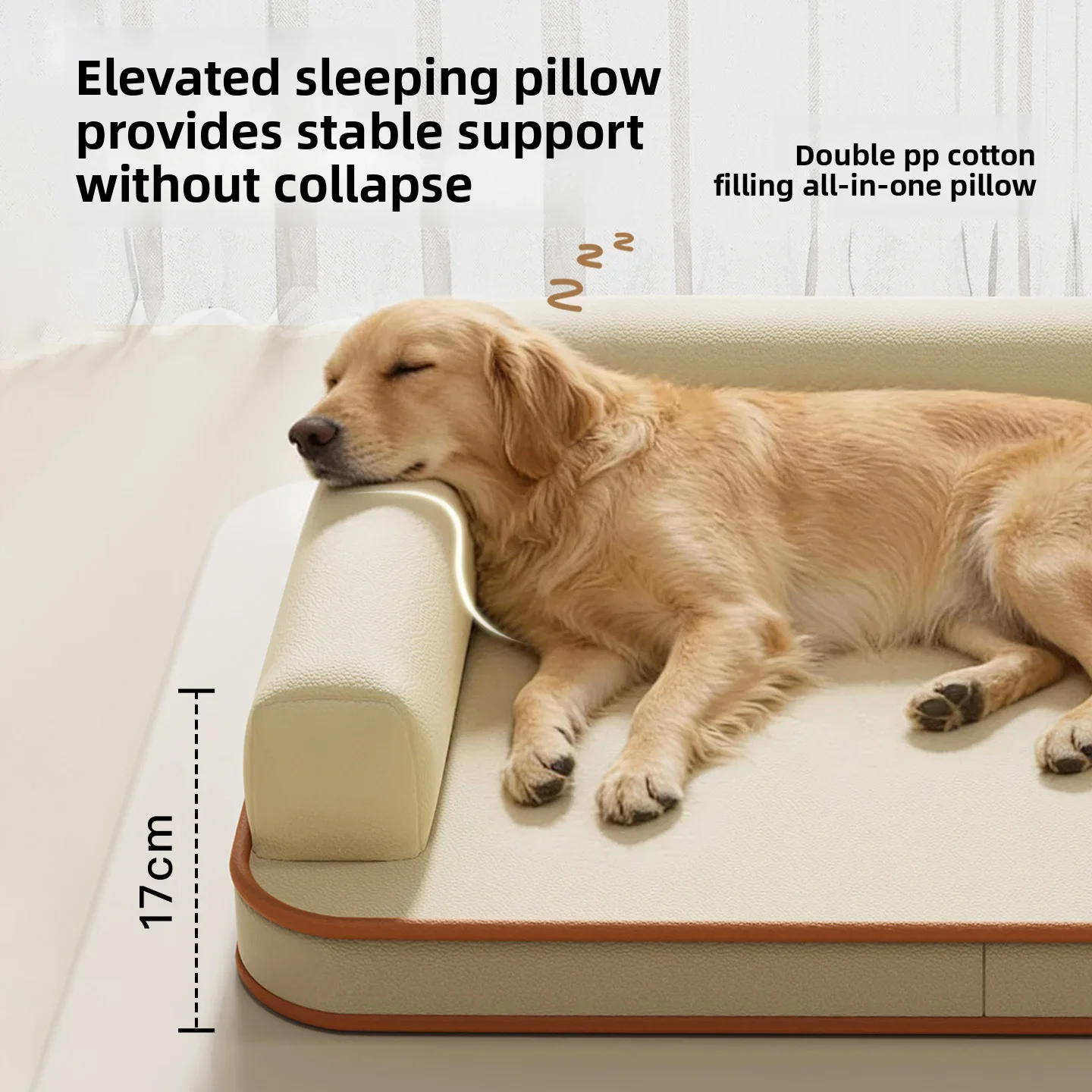 Cama sofá 2 en 1 acolchada para gatos y perros: colchoneta - imagen 2