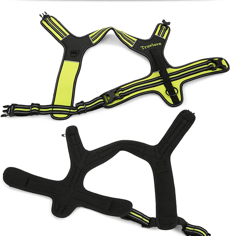 Winhyepet-arnés para perros a prueba de chaleco ajustable suave, pecho acolchado para perros pequeños, medianos y grandes, almohadilla de malla transpirable, sin tirones - imagen 4