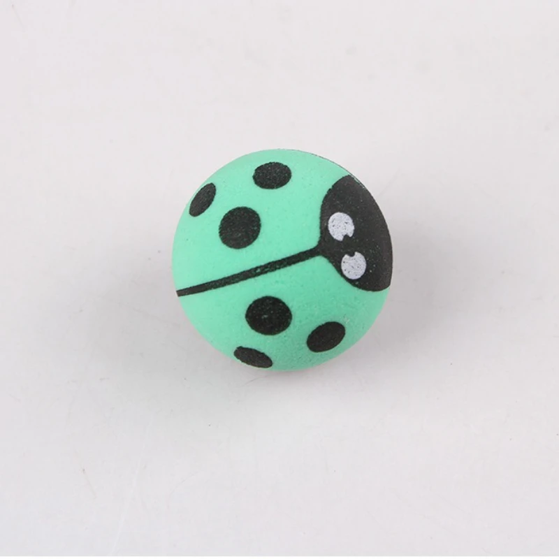 Pelota que rebota de insectos para gatos, juguete interactivo de goma de alta elasticidad, pelota rodante para gatitos, accesorios de juguete para gatos - imagen 4