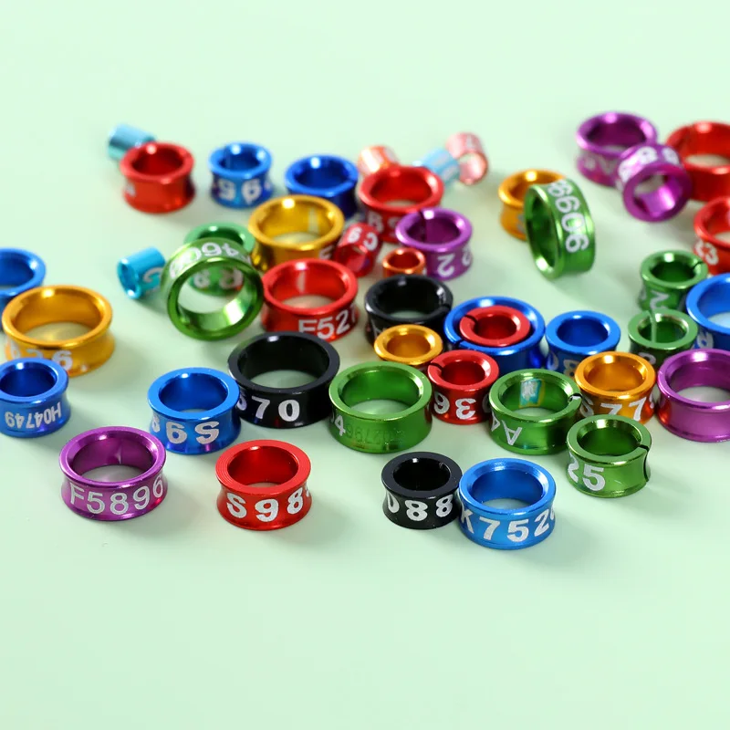 Anillos de aluminio para patas de aves, identificacion y entrenamiento - imagen 2