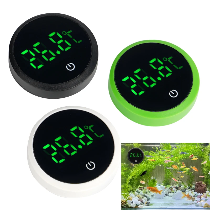 Termómetro Digital LED para acuario, pantalla LED, medidor electrónico de temperatura del agua para pecera, Control de medición de temperatura - imagen 3