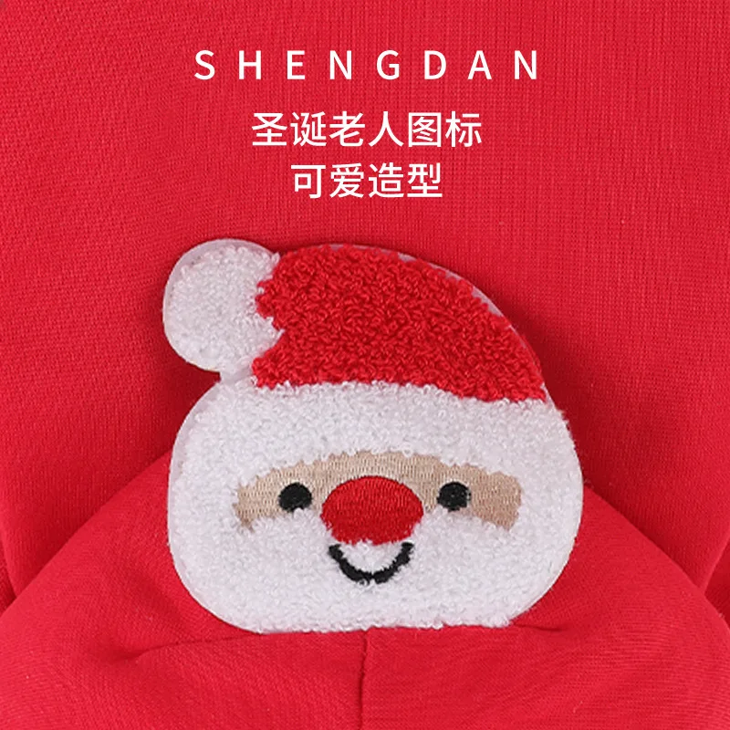 Sudadera con capucha navideña para mascotas, abrigo deportivo de peluche para el día de Navidad, ropa para cachorros, ropa para perros pequeños, otoño/invierno - imagen 3