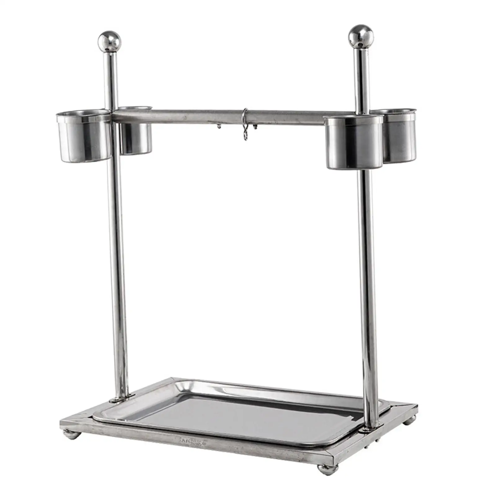 Pet Parrot Playstand Tabletop Bird Stand for Finches Cockatiels Cockatoo