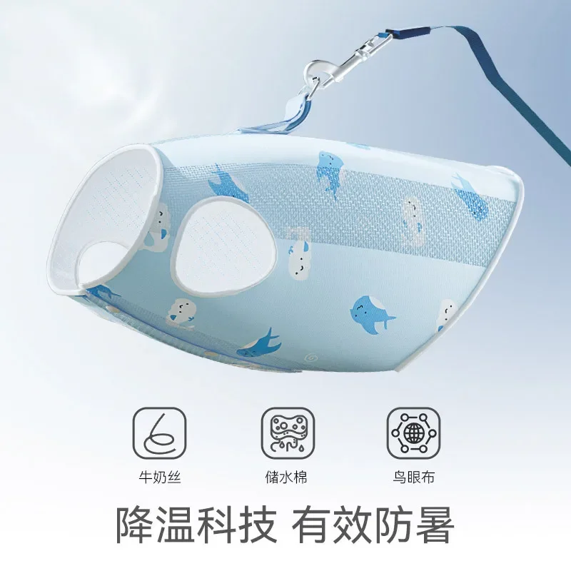 Ropa fresca de verano para perros, chaleco Tractable transpirable con estampado completo, refrigeración de insolación, ropa para mascotas de peluche pequeño - imagen 2